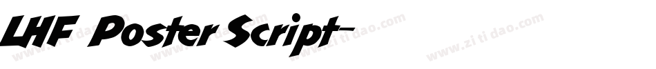 LHF Poster Script字体转换